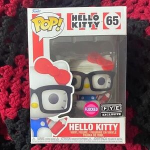 Funko Pop Hello Kitty Flocked Figure with Glasses